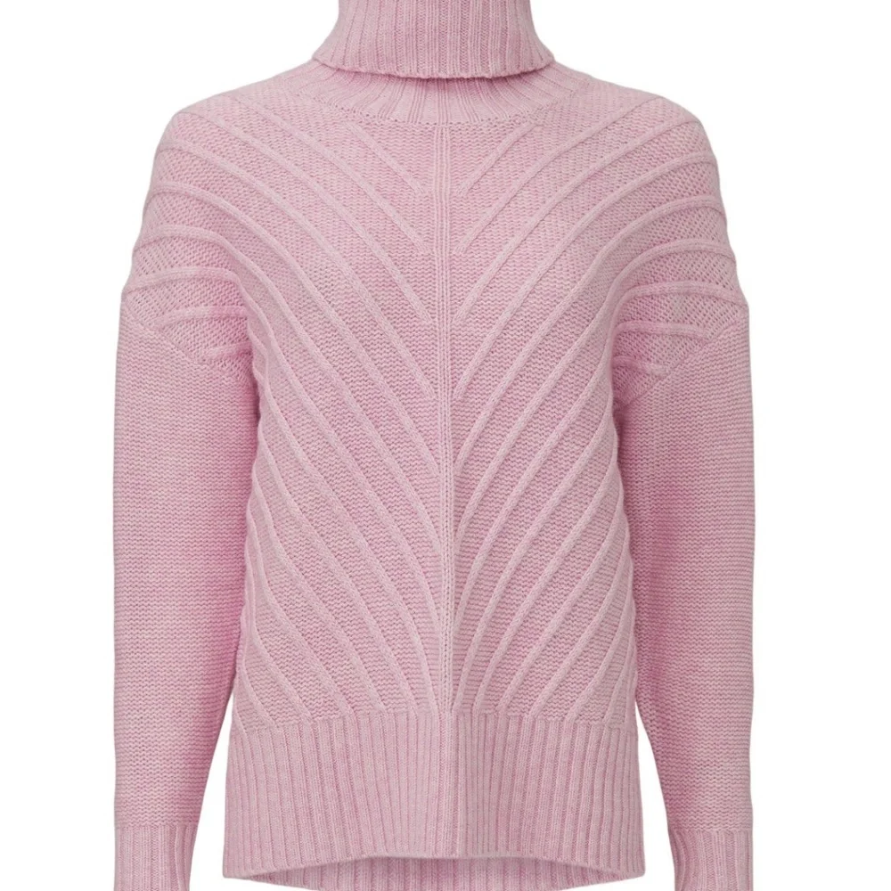 Splendid Arabella Cowl Neck Sweater in pink, M